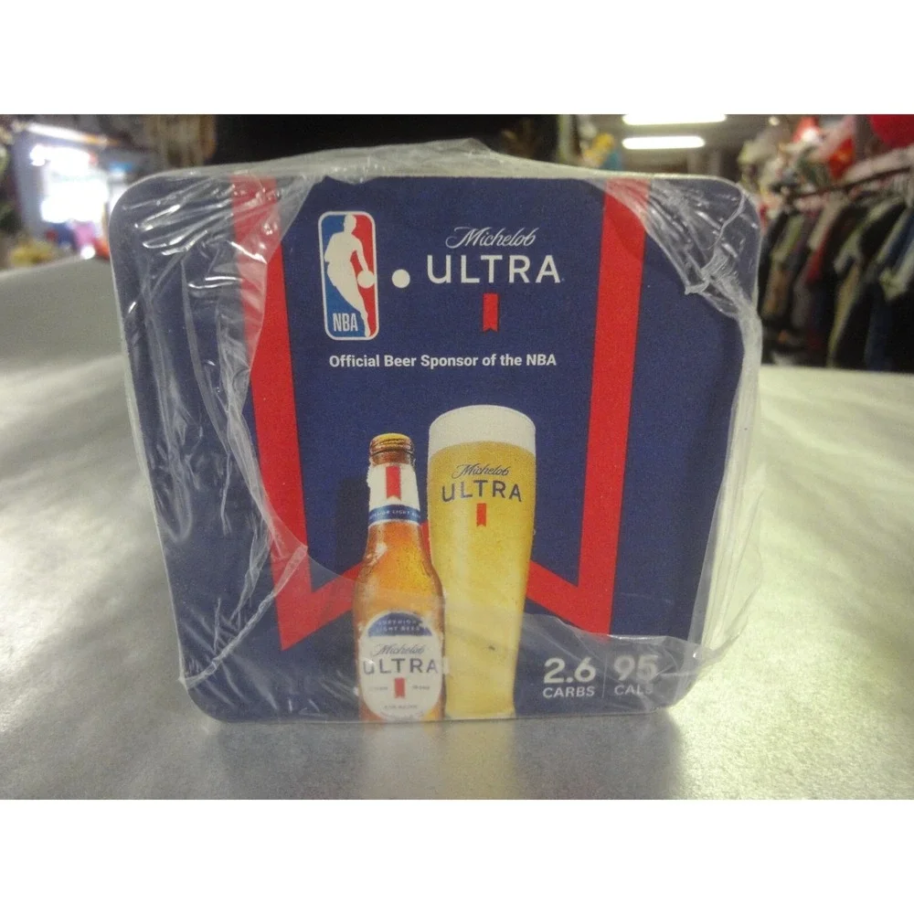125 lot NBA basketball Michelob Ultra‎ beer bar coasters sealed sleeve
